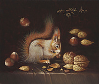 "SQUIRREL WITH NUTS"(SOLD)